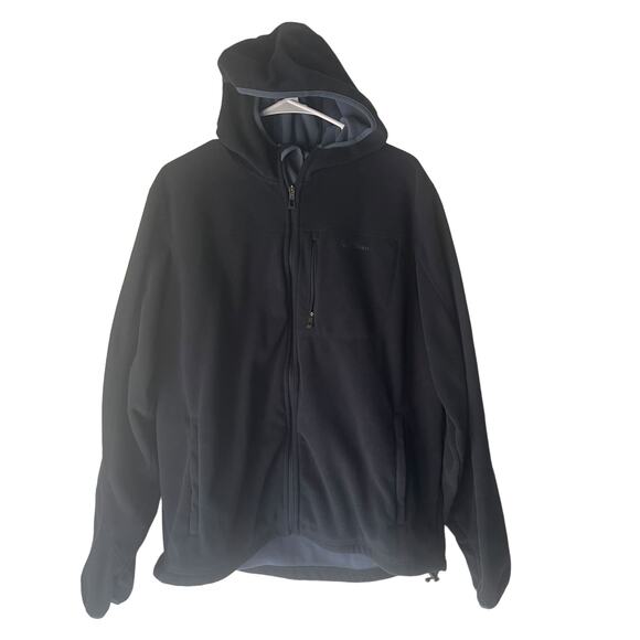 L.L.‎ Bean Men's Size Large Blue Fleece Full Zip Outdoor Sweater - Picture 1 of 8